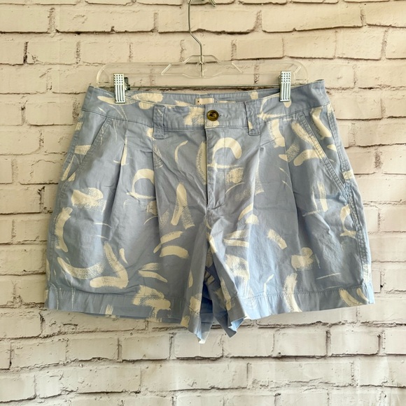 a new day Pants - A New Day Light Blue and White Patterned Women's Shorts